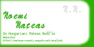 noemi mateas business card